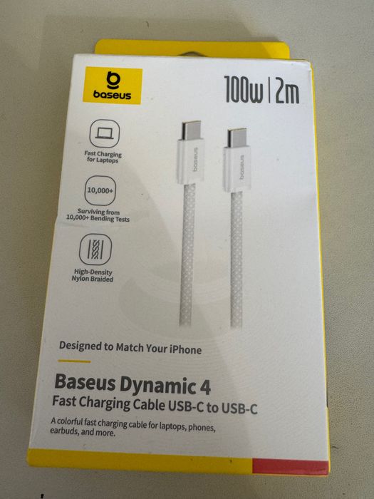 Baseus - kabel 2 metry. Fast charge 100W. NOWY. Usb-C Usb-C