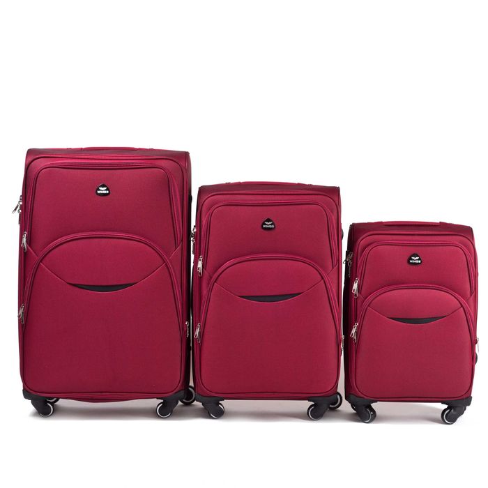 Дорожная сумка на 4-х колесах Тканевый дорожный чемодан Валіза дорожня