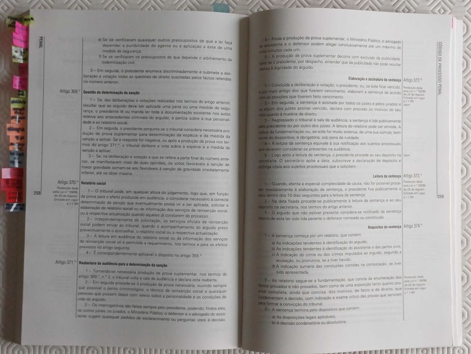 Penal, 2002  - Código Processo Penal Regime Penal Especial para Jovens