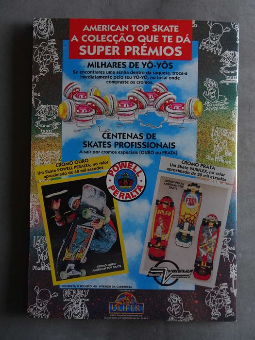 Caderneta American Top Skate - Ulifer (Tem 103 cromos)