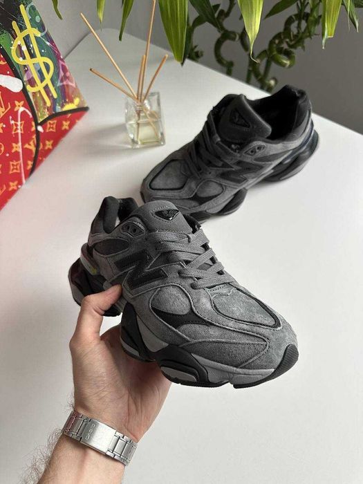 ХУТРО! New Balance 9060 Grey Black Fur 37 38 39 40 41 42 43 44 45 46