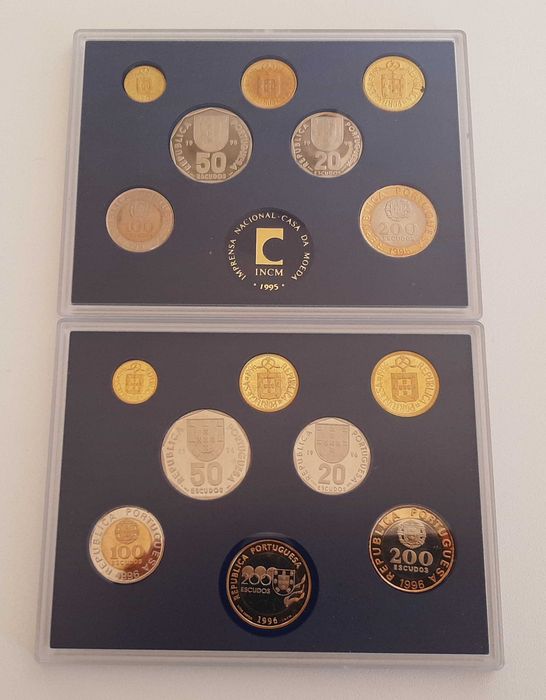 Séries Moedas correntes 1995 e 1996 (PROOF)