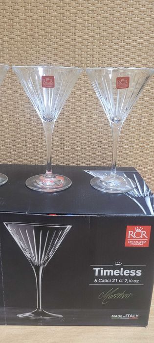 Набір келихів  для мартіні RCR Timeless 6 шт.,набір з об'ємом 210 мл,