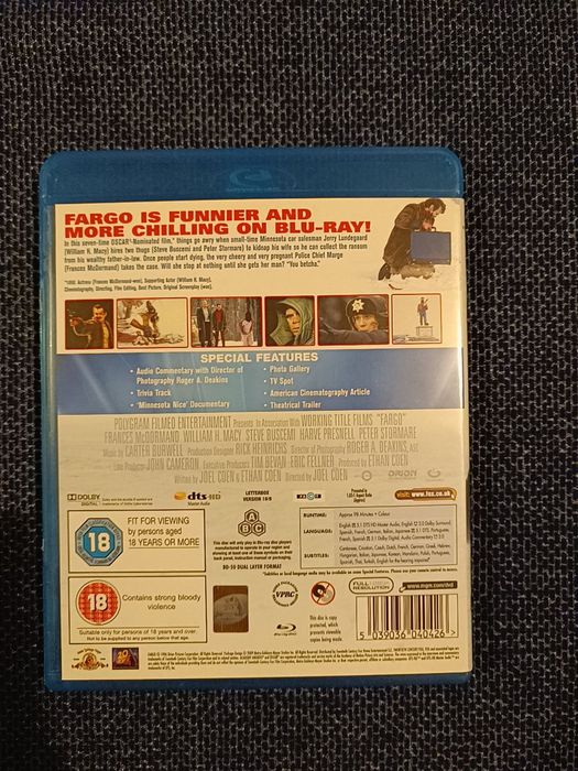 Blu ray do filme "Fargo" (portes grátis)