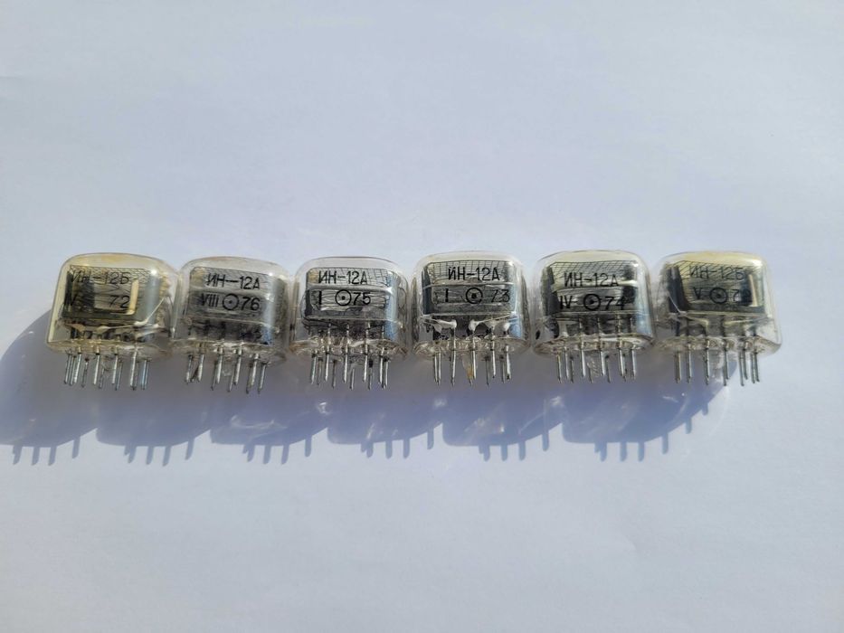 Lampy Nixie in-12 6 szt używane zweryfikowane