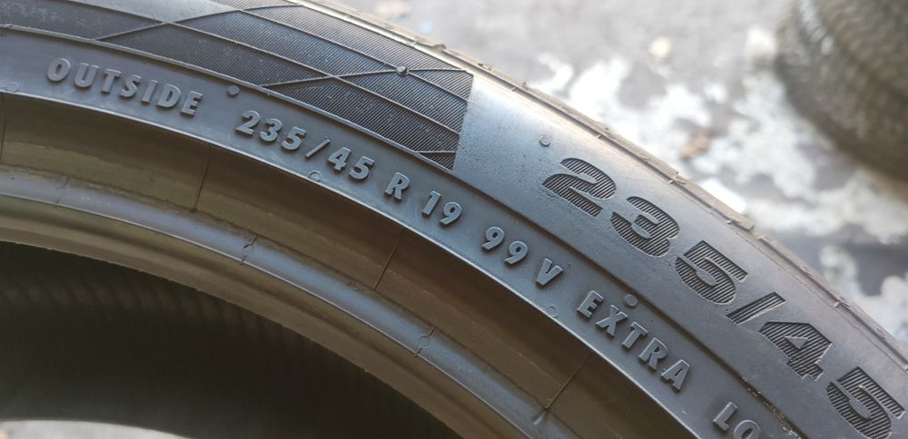 2x 235/45R19 Continental ContiSportContact 5 6,07mm 99V C/B/72dB