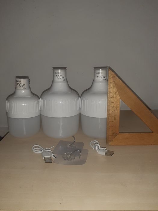 Лампа кемпінгова акумуляторна 100вт, 200вт.300вт.