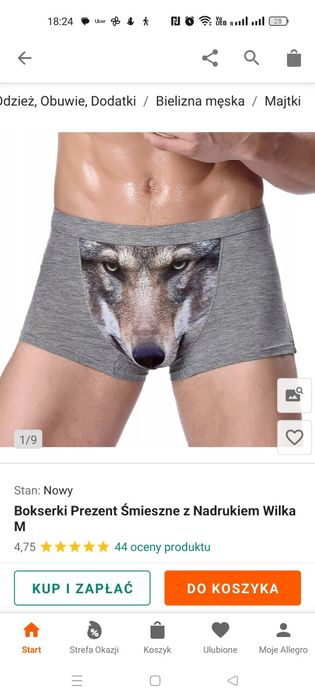 Bokserki męskie nowe