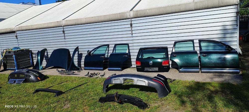 TOUAREG I DRZWI MASKA BŁOTNIK KLAPA ZDERZAK REFLEKTOR