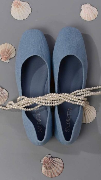 Жіночі джинсові балетки