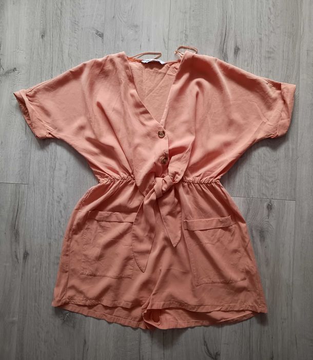 Łososiowy krótki kombinezon Zara Rozmiar S