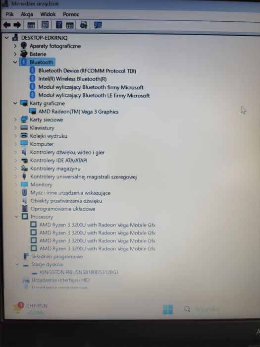 Asus X412DA-AD12D Ryzen3, Radeon Vega Win11 idealny