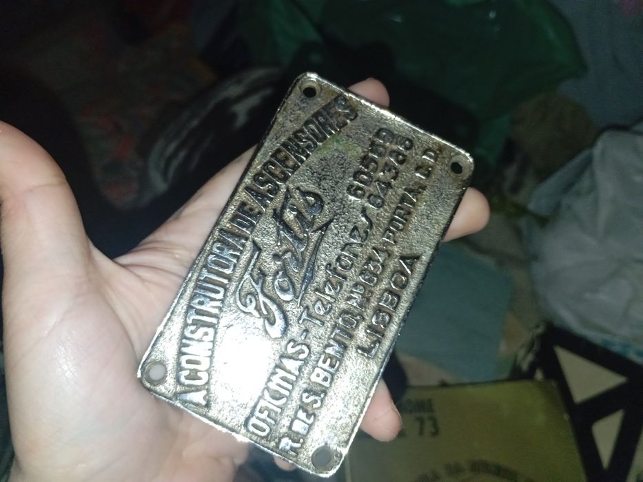 Placa antiga  ver fotos