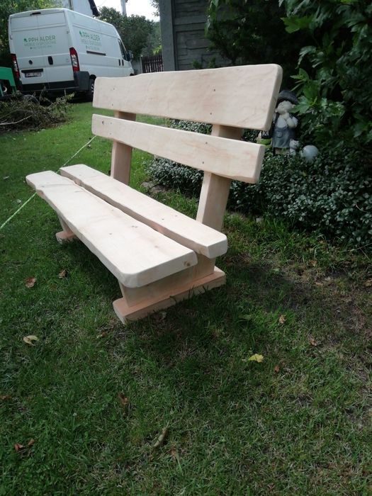 Ławka do ogrodu, biesiadna, na taras