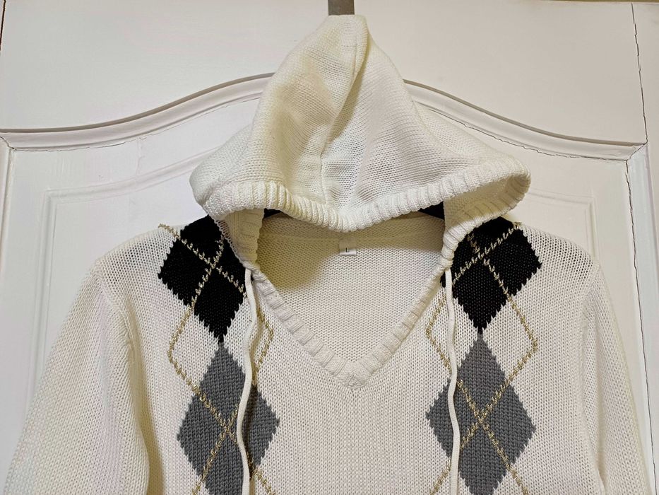 Светр туніка ромби, довжина 74 см.