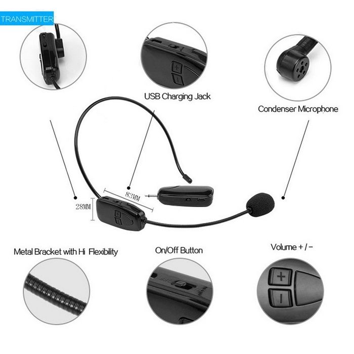 Microfone 2.4G Sem Fio