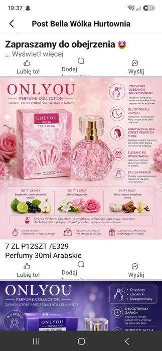 Woda perfumowana damska