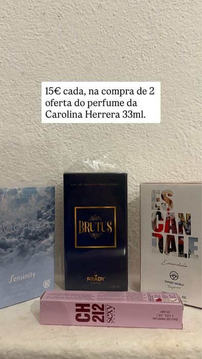 Perfumes novos fechados em caixa