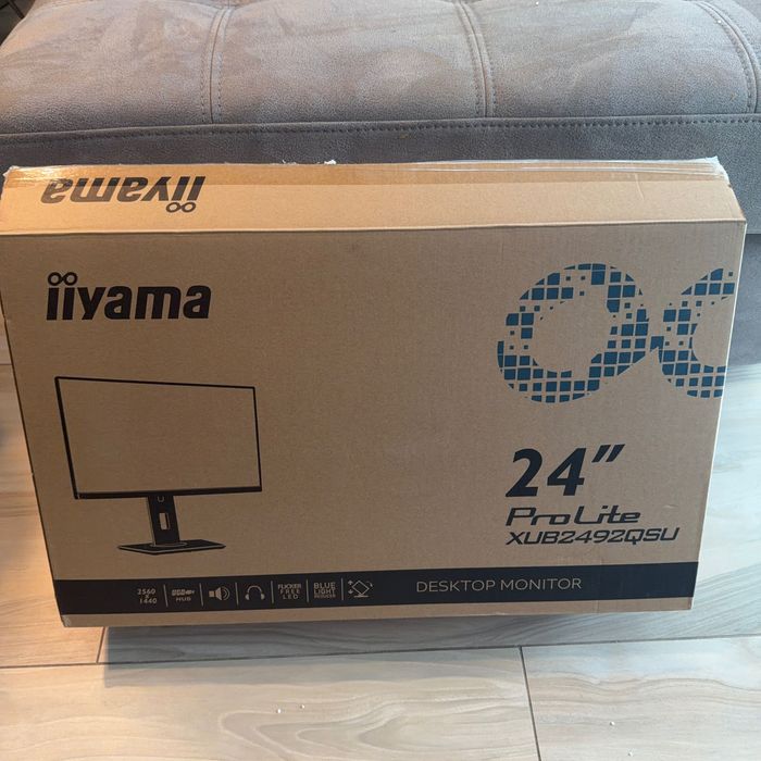 Монітор 24” iiyama ProLite XUB2492QSU (2K, IPS, USB Hub) – ідеальний стан