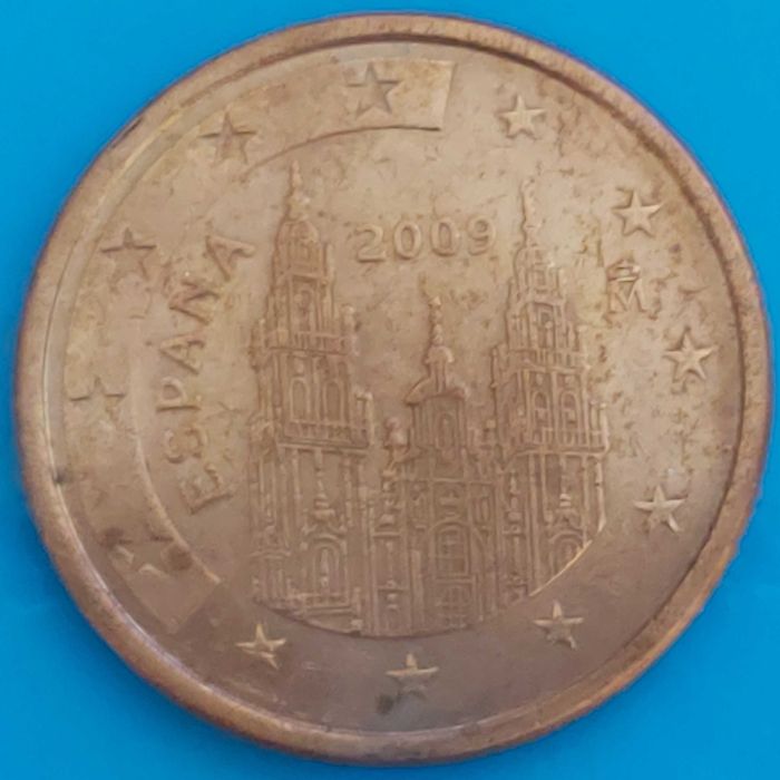 5 Cêntimos de 2009 de Espanha, Santiago de Compostela