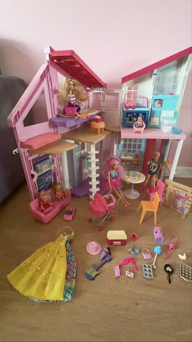 Barbie domek Malibu + dodatki