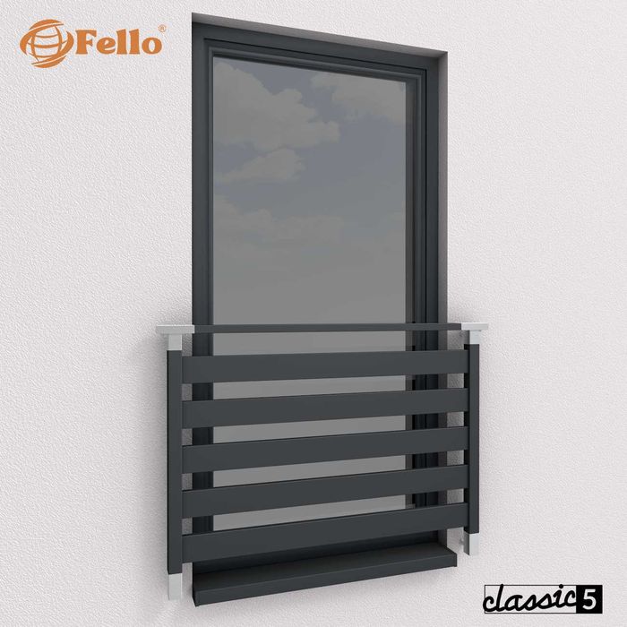 Balustrada francuska balkon barierka RAL okienna poręcz WYSYŁKA