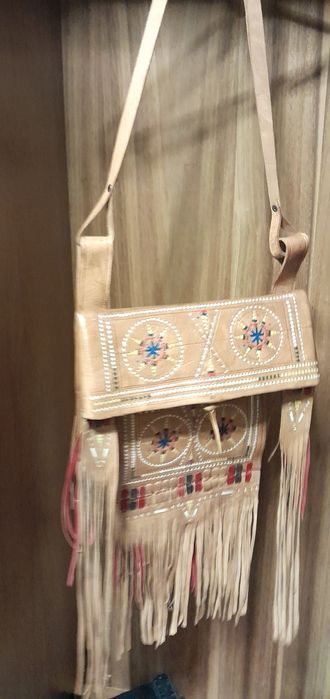 Mala em couro puro de Marrocos