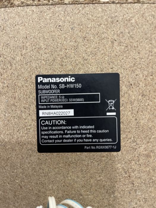 Домашній кінотеатр PANASONIC sa-pt160
