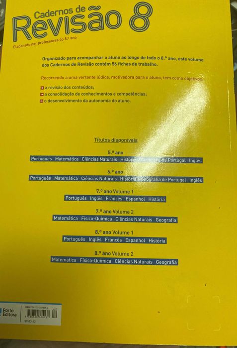 livros de revisões 8º ano- todas as disciplinas - NOVOS