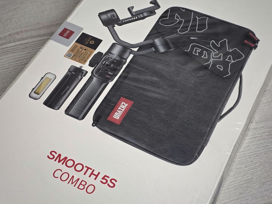 Стабілізатор для смартфону  Zhiyun Smooth 5S Combo Grey • НОВИЙ!