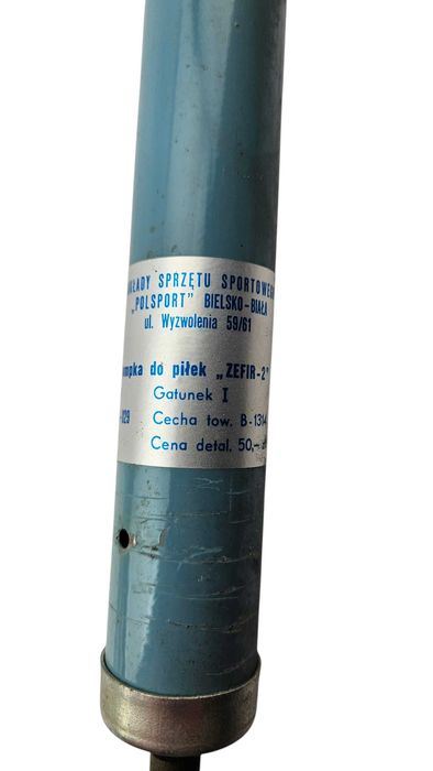 Kultowa Metalowa Pompka do Piłek „ZEFIR-2” POLSPORT PRL  Bielsko-Biała