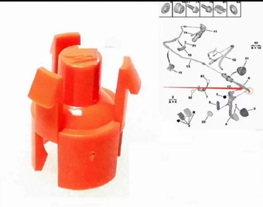 Клипса штока сцепления ситроен, пежо: 160 грн. - Елементи кріплення ...