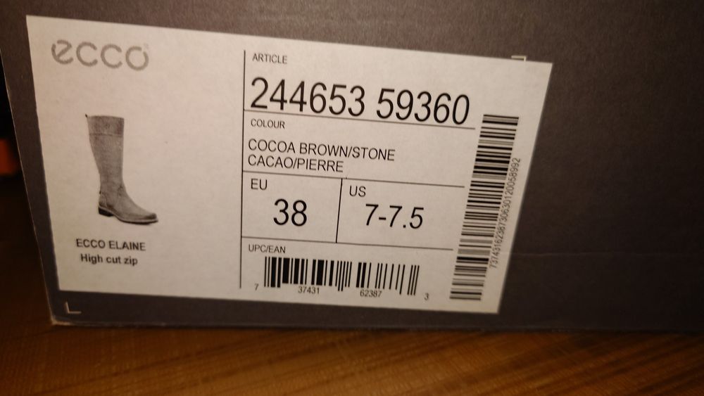 Чоботи демісезонні Ecco Екко 38