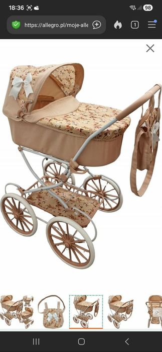 Sprzedam Wózek dla lalek. Użyty przez córkę może z 2 razy. Jest  prawie jak nowy