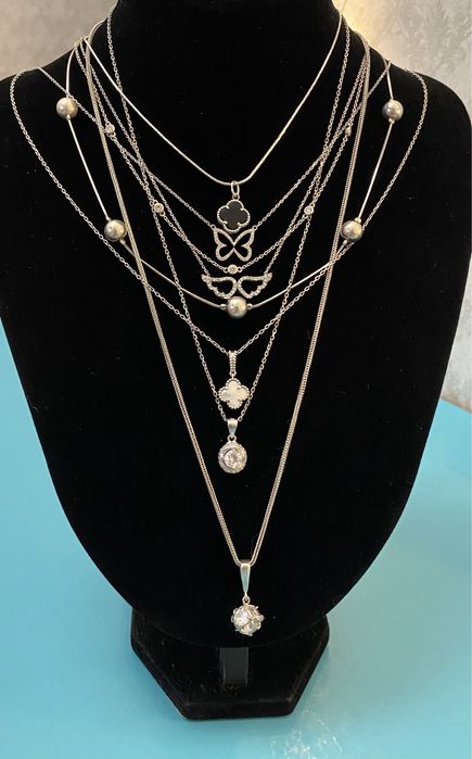Серебро, изделия из серебра 925, цепочки, подвесы