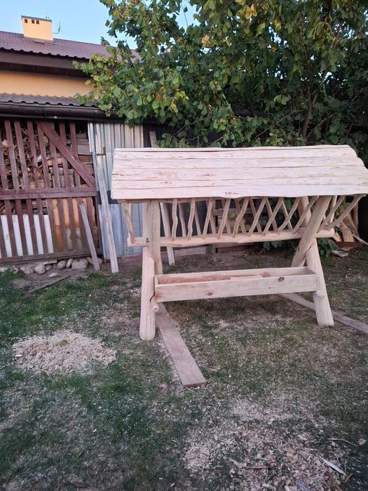 Paśnik drewniany dębowy