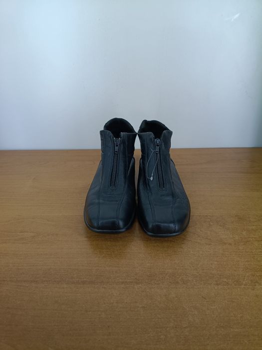 Buty damskie skórzane LATEX – czarne, wygodne