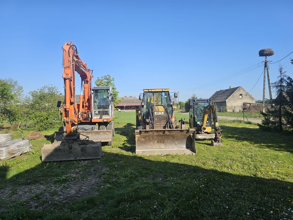 Usługi Koparko-ładowarką, minikoparką