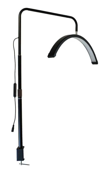 Безтіньова лампа на струбцині LED MOON HD-M6X-36 (SP-006), 36Вт, Чорна