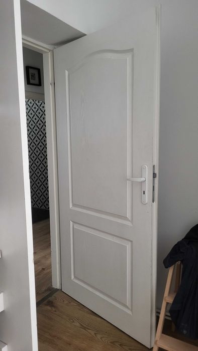 Drzwi białe retro 3 szt. Vintage, frezowane