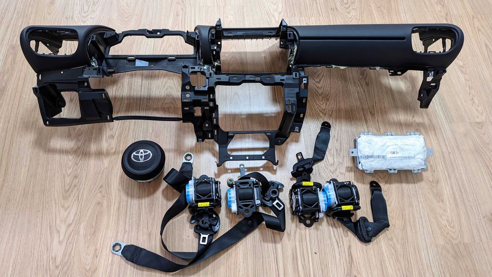 Conjunto Kit Airbags Toyota Yaris 2020 Tablier Original Completo