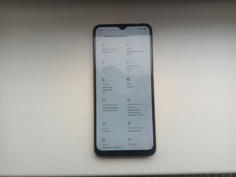 Oppo A5 64GB (CPH1931) | Zadbany | Świnoujście |