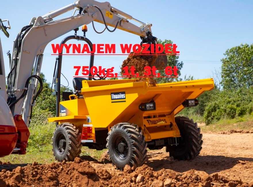 Wypozyczalnia wozideł 4x4 wynajem wozidło wynajmę 1t 3t 6t