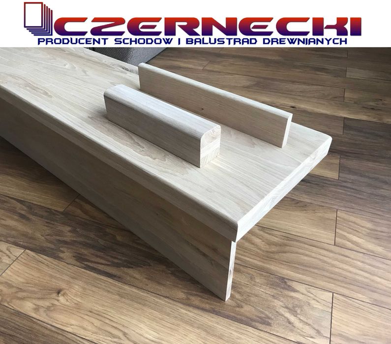 Stopnie trepy drewniane dębowe jesionowe schody samodzielnego montażu