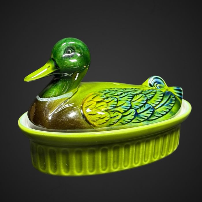 Ceramiczna Kaczka Terrina Francja Pojemnik B6/021543