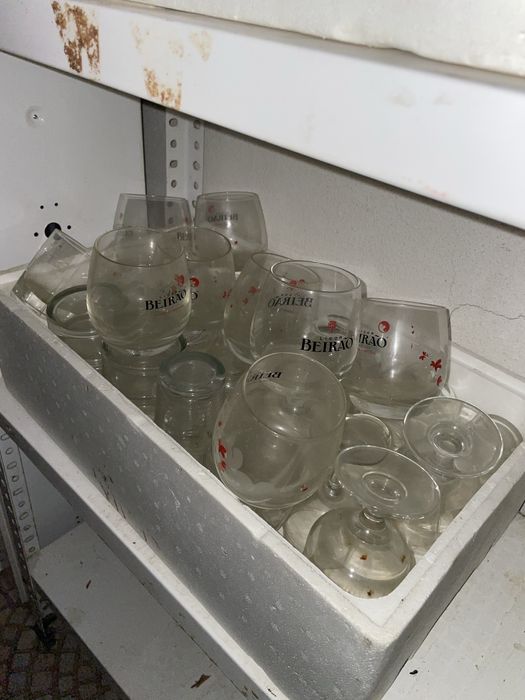 Copos e jarros restaurante