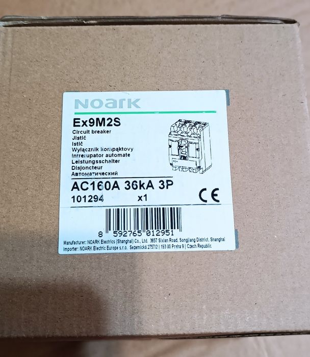Автоматический выключатель Noark Ex9M2S TM 160 3P EU