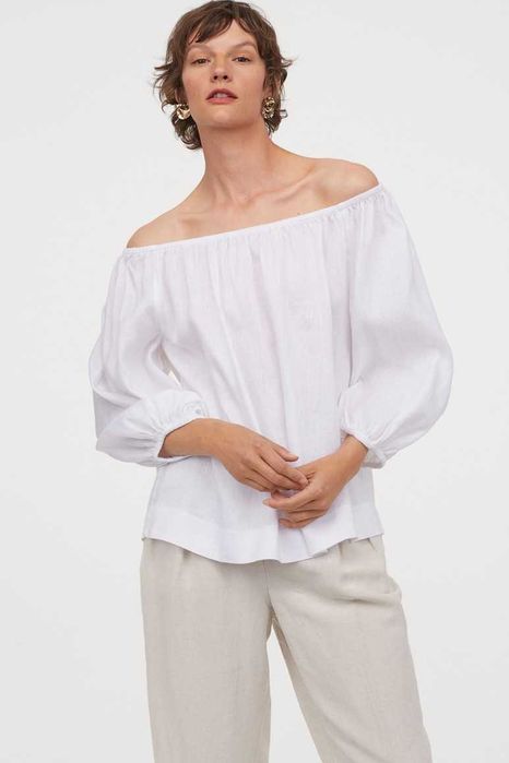 Blusa/ Camisa/Top 100% linho H&M Premium