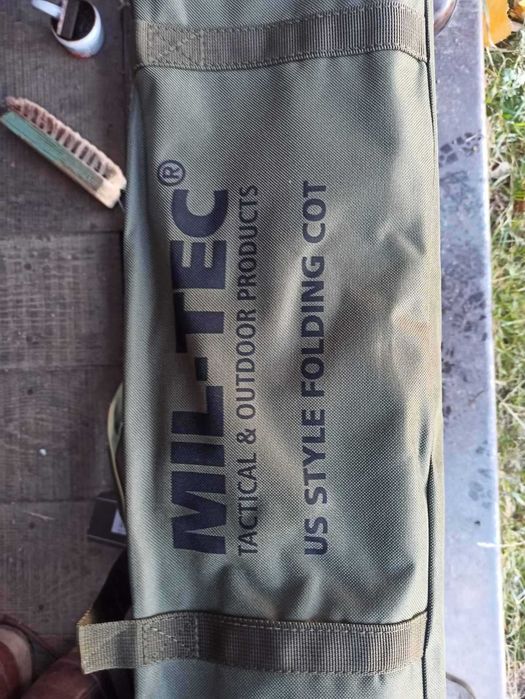 Ліжко посилене розкладне Mil-Tec. Німеччина.. Звичайне та збільшене.