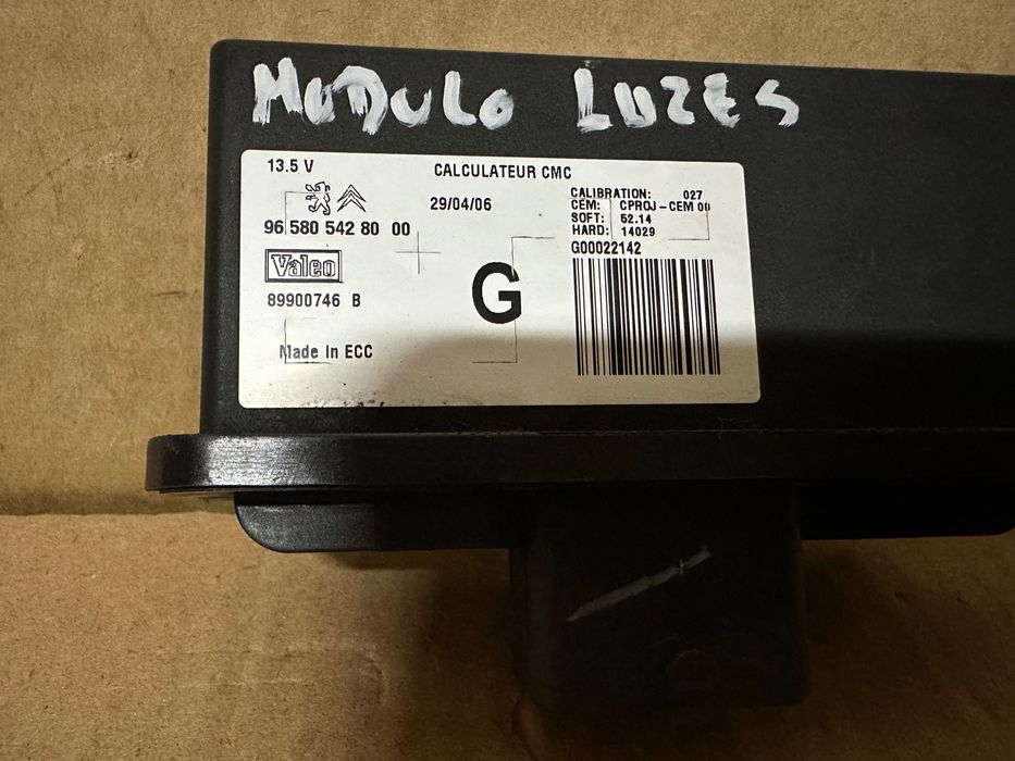 MÓDULO DAS LUZES CITROEN C5 2 FASE 96580.54280. 00